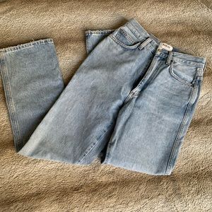 AGOLDE Pinch Waist Kick Flare in Riptide Size 25